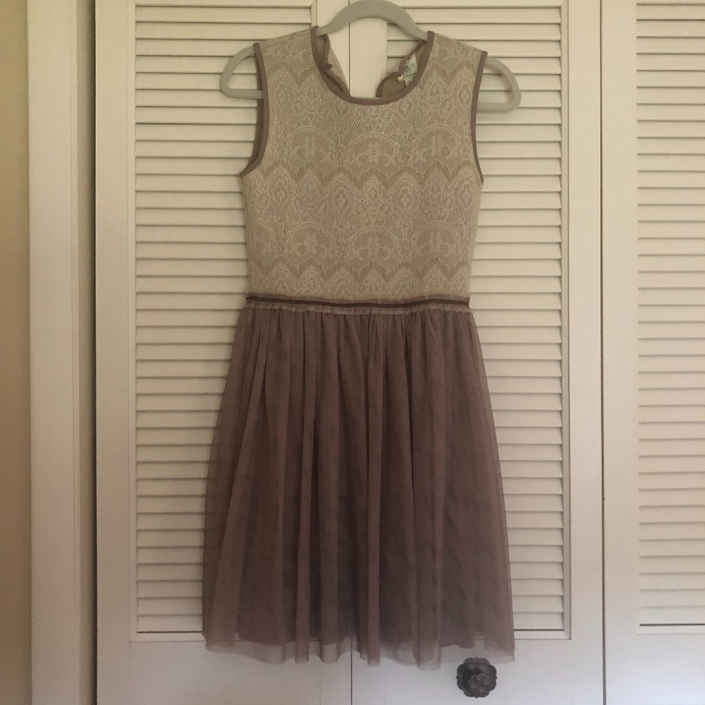 Anthropologie Tulle and Lace Dress